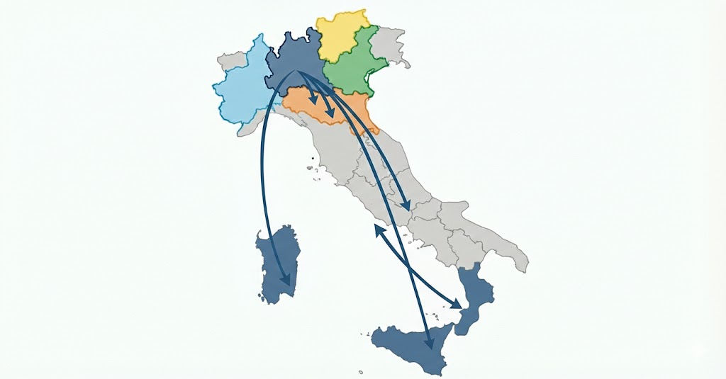Mappa Italia Nord
